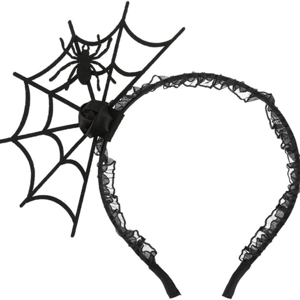 Halloween Spider Web Hair Hoop Cosplay Masquerade Spider Headband Costume Access